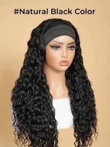 Loose Deep Wave Cheap HeadBand Wigs Human Hair Half Wigs - Image 5
