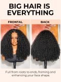 250% Density Big Curly Hair Glueless Wig With Defined Spiral Curls - Image 4