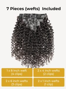 Alipearl Seamless Curly Wave Clip In Human Hair Extensions - Image 6