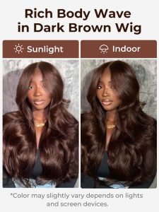 #4 Dark Brown Colored Human Hair Wigs Alipearl Skin Melt HD Lace Front Wigs - Image 5