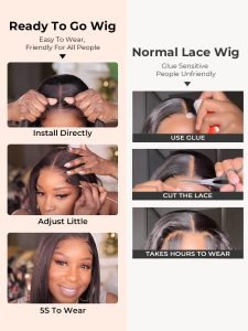 REAL HD Beginner Friendly Alipearl Glueless 5*7 Ready To Go Lace Wigs Silky Straight Pre Bleached Mini Knots - Image 9