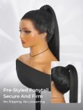Slick Back Ponytail Pre Styled 360 Lace Frontal Wig With Drawstring - Image 7