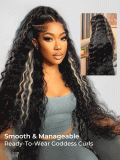 Stylist Braided Highlight Crimped Wavy Ready To Go 13x6 Lace Front Wig - Image 6