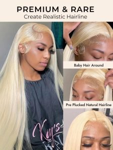 Long Wigs #613 Blonde Straight Pre Plucked Lace Wigs 30-40 Inches - Image 6