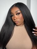 Kinky Straight Half Wig With Draw-String For Beginners - Image 6