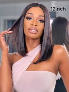 Short Bob Straight Wig Human Hair Lace Front Wigs For Women Glueless Bob Wig - Image 8