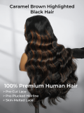 Caramel Auburn Ombre 13x4 HD Lace Front Wig Glueless Ready To Wear - Image 4