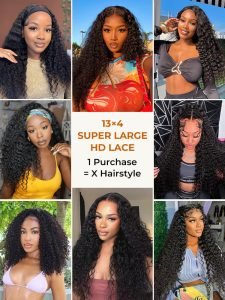 250 Density Loose Deep 13*4 HD Lace Front Wig Fit All Head Size - Image 6
