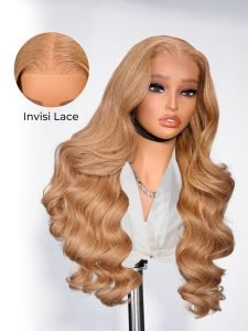 Color #6 Medium Brown Hair Lace Frontal Wigs Chestnut Brown Hair Wig - Image 5