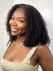 250 Density Tiktok Hot Selling Short Curly Lace Front Wig Ready To Go Glueless Human Hair - Image 5