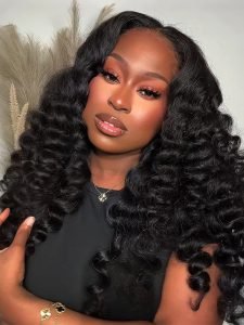 Fluffy Wand Curl Drawstring Half Wig 250 Density Glueless Easy Wear