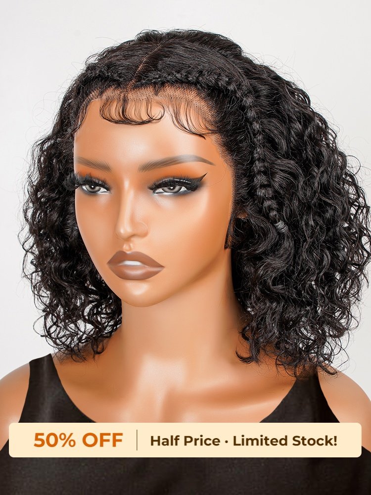 6_59_5 Water Wave Pre Styled 13x4 Lace Frontal Wigs Ready To Go - Image 1