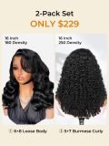 [Set Deal]$229=250 Density Burmese Curly 5x7 Wig+Side Part Body 6x8 Wig - Image 6