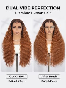 Crimp Wavy Honeyed Bliss Drawstring 13x6 Lace Front Wig M Hairline - Image 7
