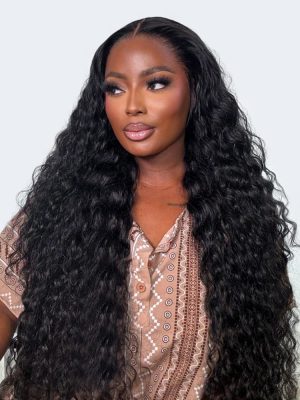 Double Drawn Loose Deep Wave 5x5 Built-In Scalp Wig Top Grade Hair