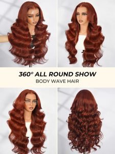 Chestnut Ginger 13x6 Lace Front Glueless Wigs Human Hair - Image 7