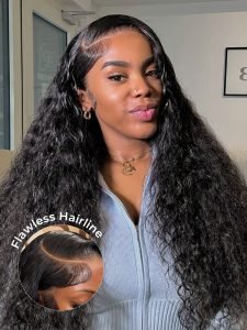 12A Raw Hair Alipearl Top Grade Deep Wave HD Lace Wig Long Human Hair Wig - Image 5