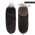 Straight Wavy Hair 6x6 Closure Human Hair Straight Hair Closure - Image 6