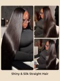 Super Long Wig 50 Inches 300% Density Straight 13x6 HD Lace Frontal Human Hair Wigs - Image 7