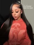 Super Long Wig 50 Inches 300% Density Straight 13x6 HD Lace Frontal Human Hair Wigs - Image 6