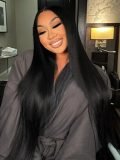 Super Long Wig 50 Inches 300% Density Straight 13x6 HD Lace Frontal Human Hair Wigs - Image 5