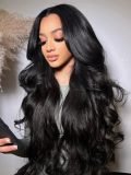 40 Inches Layered Cut Ocean Wave Long 13x6 HD Lace Frontal Wig 300% Density - Image 6