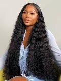 40 Inches Voluminous Loose Deep Wave HD Lace Frontal Wig Super Long Human Hair 300% Density - Image 3