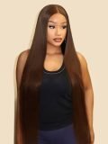 Super Long 300% Density Chocolate Brown 13x6 HD Lace Front Wig Straight Human Hair - Image 4