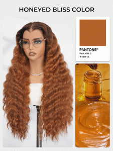 Crimp Wavy Honeyed Bliss Drawstring 13x6 Lace Front Wig M Hairline - Image 11