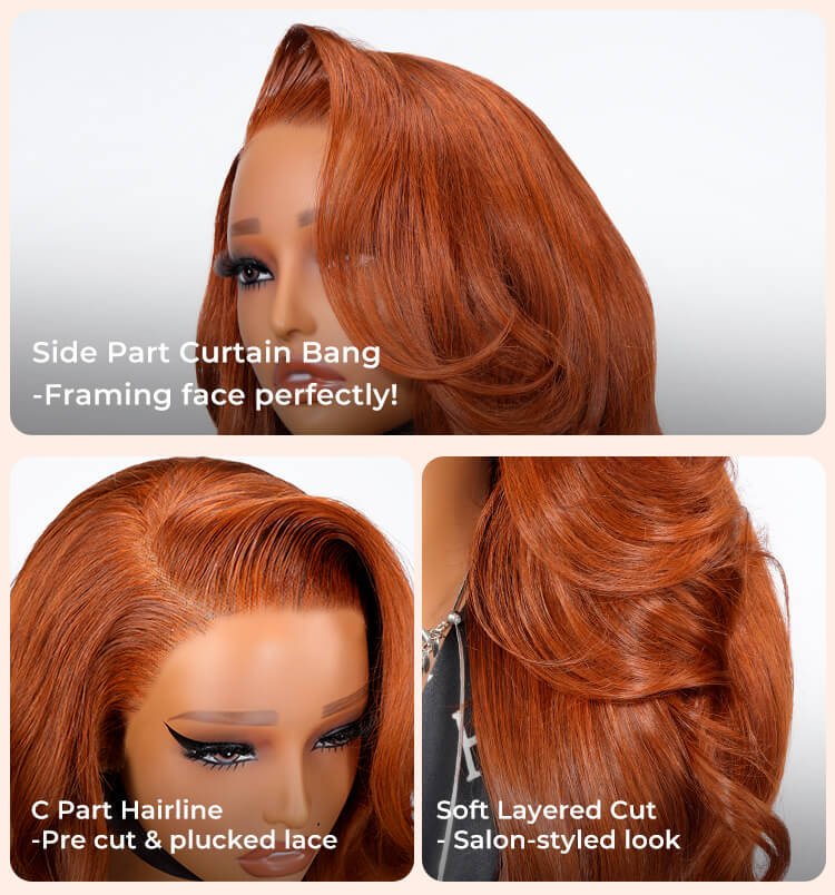 pre styled body wave wig