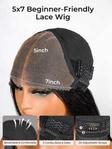 Ready To Go Ombre Highlight Loose Body Wave 5x7 Lace Front Wig Glueless - Image 6