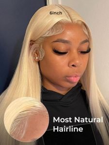 #613 Blonde 13*6 Lace Front Wig Pre-plucked Blonde Human Hair Wigs - Image 8