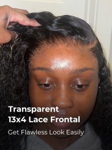 Full Density Curly Human Hair 13u00d74 Lace Front Wig Closure Wig For Beginners - Image 8