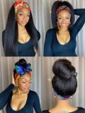 Headband Wig Kinky Straight Half Wig 180 Density - Image 9