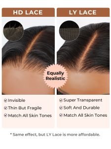 Halo Braid Glueless Deep Wave 13*6 Lace Front Wigs Pre-Cut With Natural Hairline - Image 5