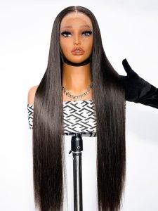 Double Drawn Wig 250% Density Straight 13x6 HD Lace Frontal Wig Brazilian Hair - Image 6