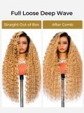 Celebrity Inspired-300% Density 30 Inch 13x5 HD Lace Ombre Loose Deep Wave Wig - Image 8