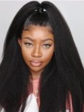 Kinky Straight Ponytail Extension Yaki Straight Long Ponytail Hair 10-26 Inches - Image 7