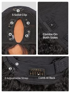 Curly U Part Wig Affordable Human Hair Wigs V Part Wigs Online - Image 7