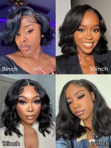 Ready To Go Short Bob Wigs Body Wave Human Hair Bob Wig - Image 7