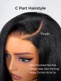 Side Part Light Yaki Straight 5x7 Glueless Lace Wig With Layers - Image 6