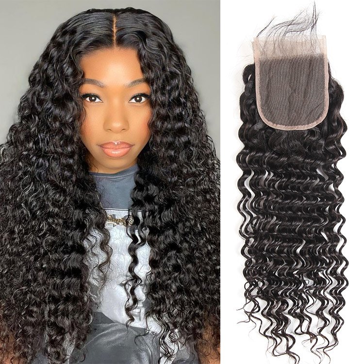 7_3_21 Alipearl Deep Wave Brazilian Virgin Hair 4*4 5*5 6*6 HD Lace Closure - Image 1