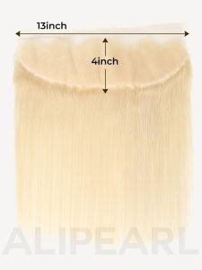 Alipearl Blonde Virgin Hair Color 613 Straight Hair 3 Bundles With 13*4 Frontal - Image 7