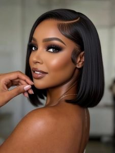 13x4 HD Lace Front C Curve Side Part Bob Wig Pre Plucked Ready to Go - Image 7