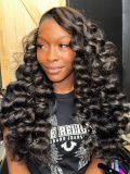 Fluffy Wand Curl Drawstring Half Wig 250 Density Glueless Easy Wear - Image 7