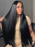 Ship In 24 Hours - Glueless Ready To Go Straight Human Hair Wigs 180% Density Lace Front Wigs - Image 6
