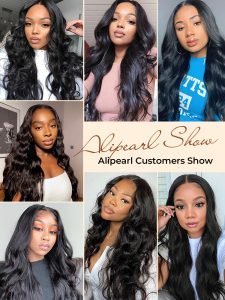 Alipearl Hair 3 Bundles Brazilian Body Wave with 13X4 Lace Frontal - Image 7