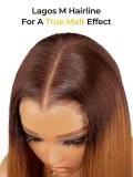Layered Cut Honeyed Bliss M Hairline 6x8 Lace Front Wig Glueless - Image 4