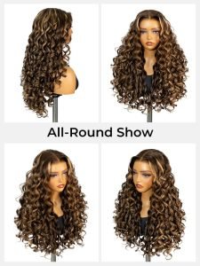 Ready To Go Ombre Highlight Loose Body Wave 5x7 Lace Front Wig Glueless - Image 8