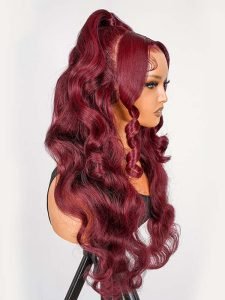 99J Pre-styled Half Up Half Down 13*4 Lace Frontal Wig Ready To Go - Image 7